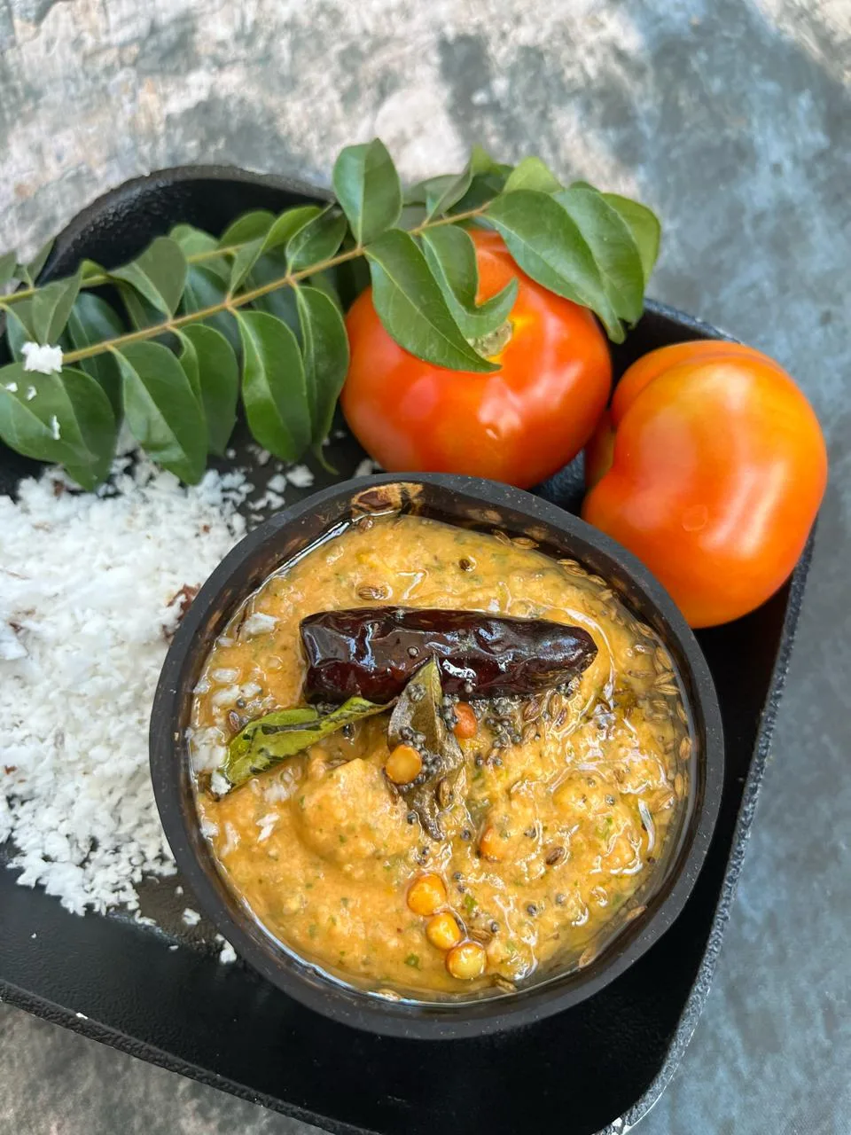 Tomato-coconut-n-curry-leaves-chutney-jpeg-1.webp Tomato Coconut Curry leaves Chutney - Image 1