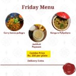 Friday Meal Menu